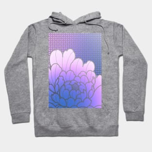 purple peony and wallpaper pattern Hoodie